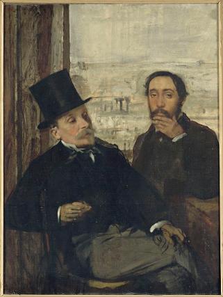 Degas and Evariste de Valernes, Painter and a Friend of the Artist. c.1865. Oil on canvas. Musée d'Orsay, Paris, France